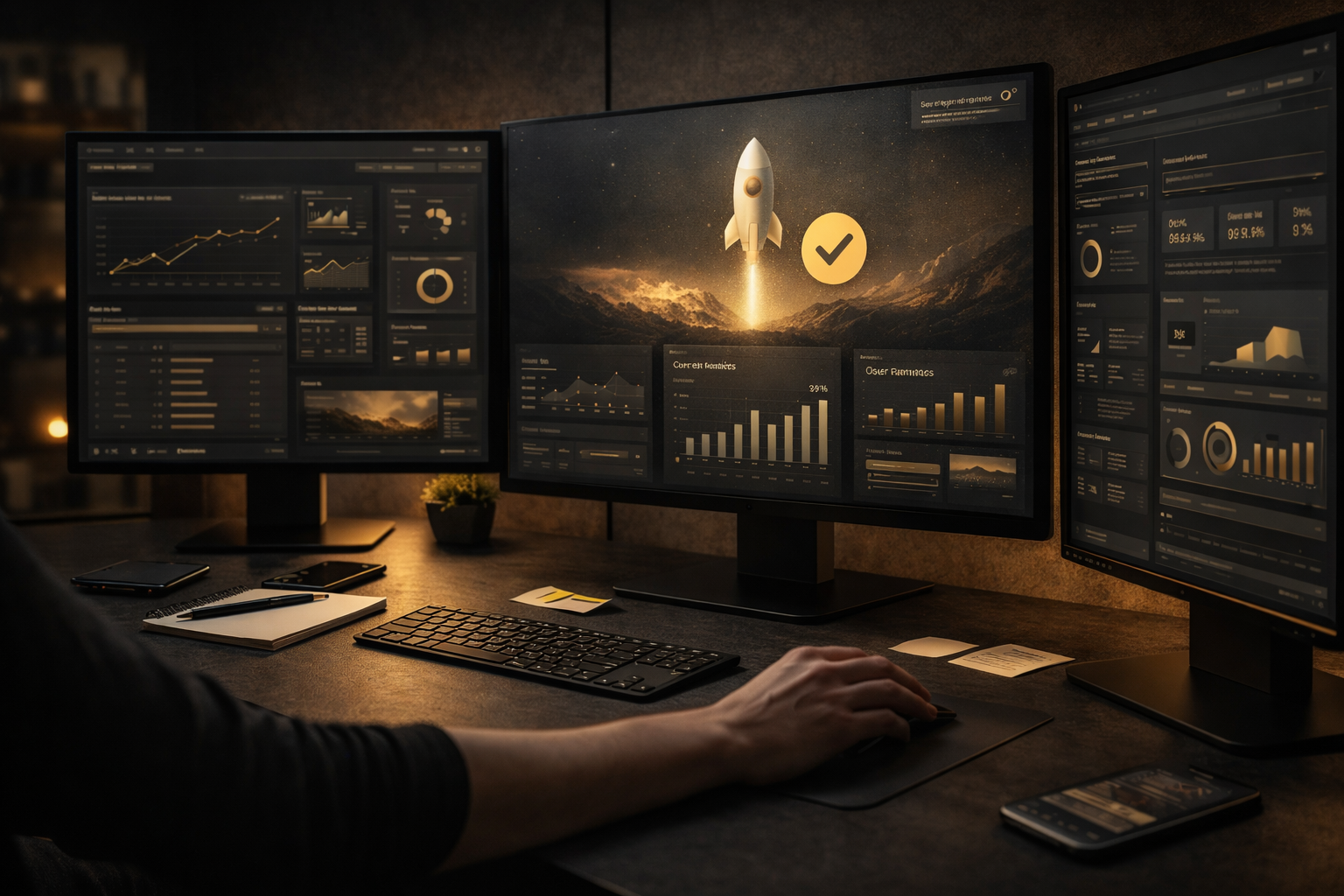 Ambiance de mise en ligne et de suivi mesuré d'un projet digital