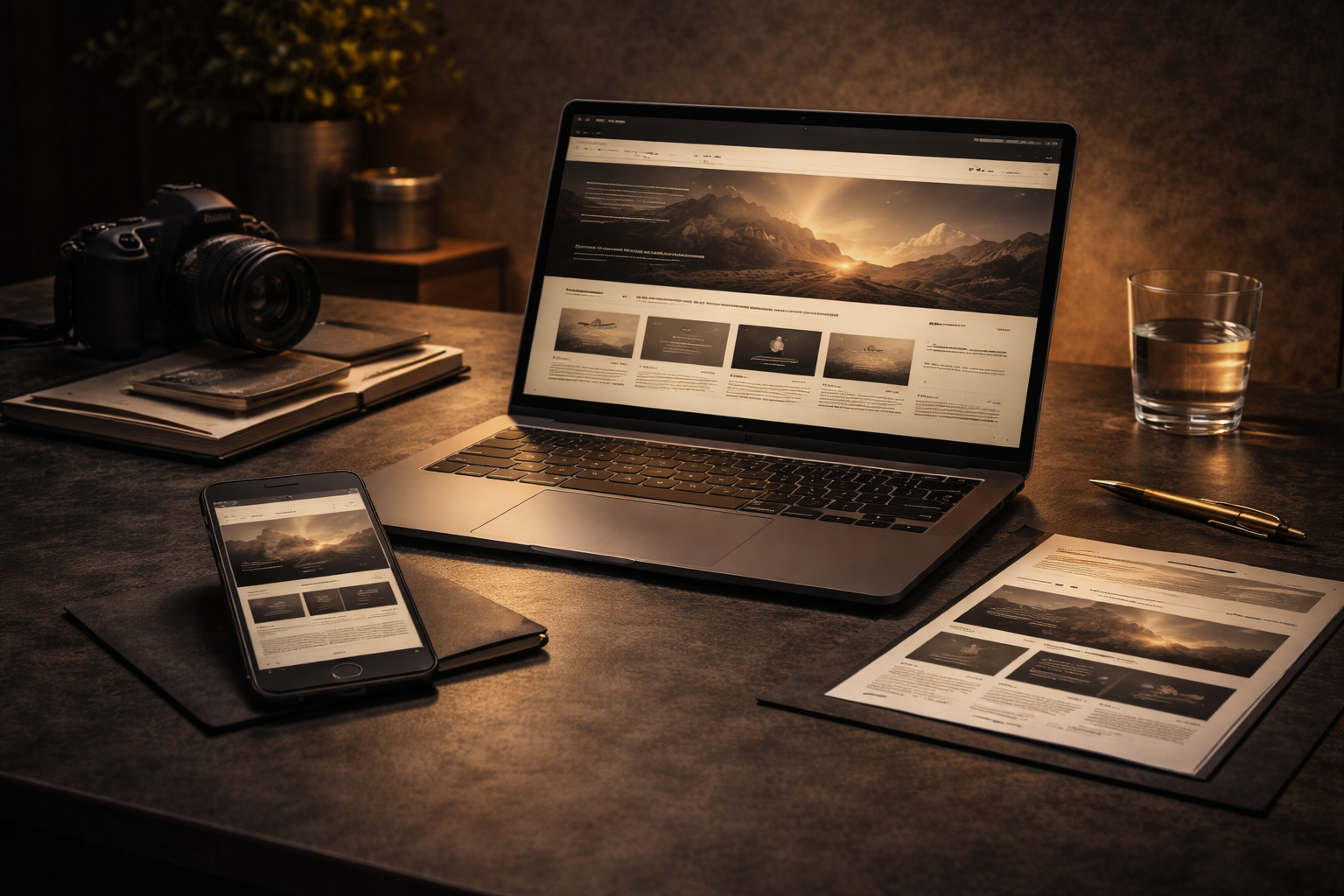Présence digitale premium illustrant une crédibilité immédiate